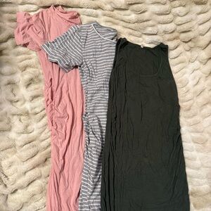 Bundle of three maternity dresses